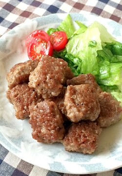 サイコロステーキガーリック醤油ソース レシピ 作り方 By Mane11 楽天レシピ